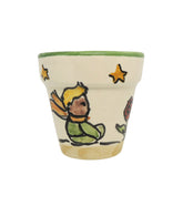 Vasetto portapiantina Piccolo Principe in ceramica vietrese