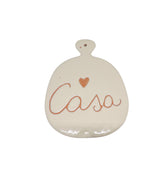 Tagliere in ceramica con scritta
